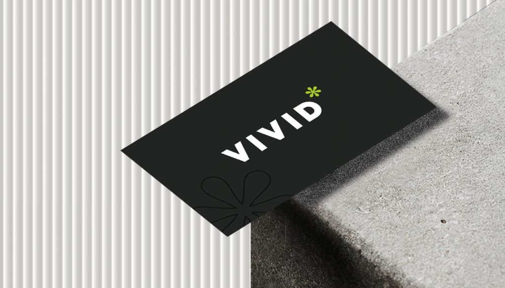 Vivid Property business card