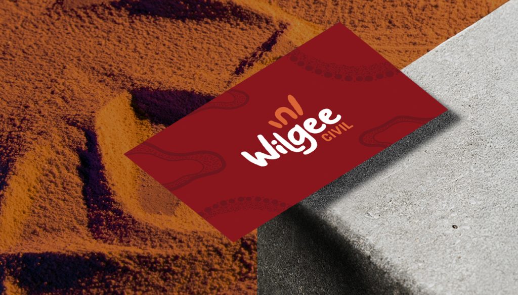 Wilgee Civil logo on red card