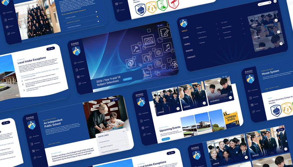 Ashdale school website designs