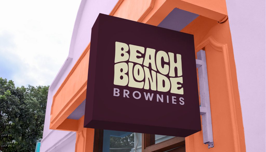 Beach Blonde Brownies store sign exterior