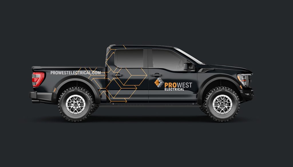 Pro West Electrical branded truck