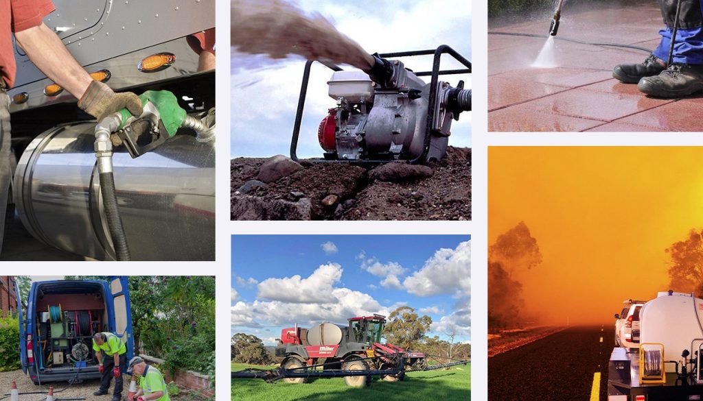 Various industrial and pumping applications