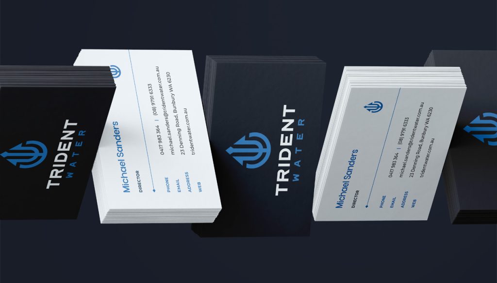 Trident Water professional business cards